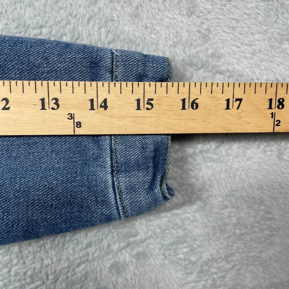 Topman Denim Jacket Boys 150 Blue Sherpa Lined LAOCL Luckey Child Ren Jeans